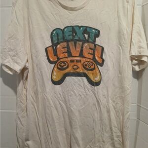 Men’s Old Navy Cream Next Level Gaming Controller T-Shirt Size Large